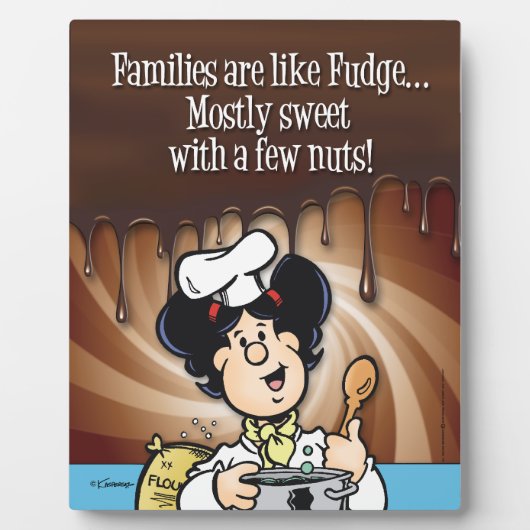 Families zijn als Fudge Fotoplaat (Voorkant)