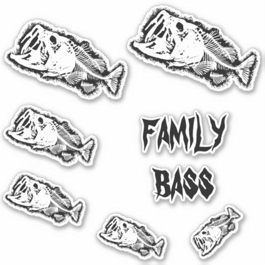 FAMILIESBASS STICKER (Voorkant)