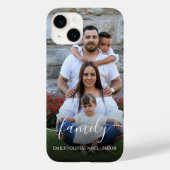 Familiescript-overlayfoto Case-Mate iPhone Case (Achterkant)