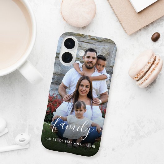 Familiescript-overlayfoto Case-Mate iPhone Case