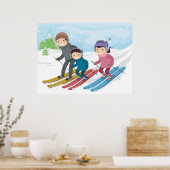 Familieskiën Poster (Keuken)