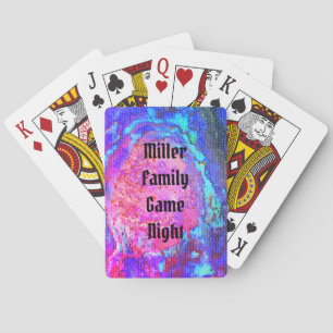 Familiespel Nacht Levendig Spiraal Mozaïek Pokerkaarten