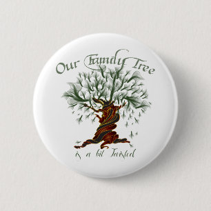 Familiestructuur een bit verdraaid ronde button 5,7 cm