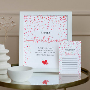 Familietradities Kaart Baby shower spel
