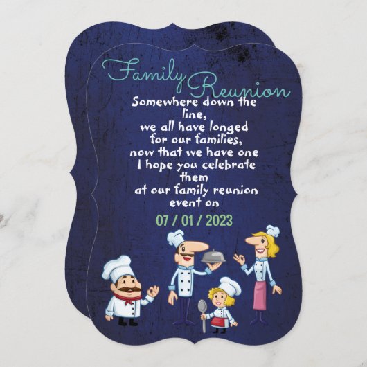 Familieuitnodiging Kaart (Voorkant / Achterkant)