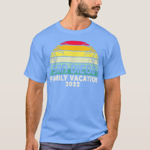 Familievakantie 2022 Retro San Diego Matching Fami T-shirt