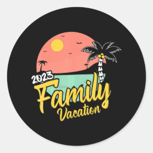 Familievakantie 2023 Trip reiscruise Ronde Sticker