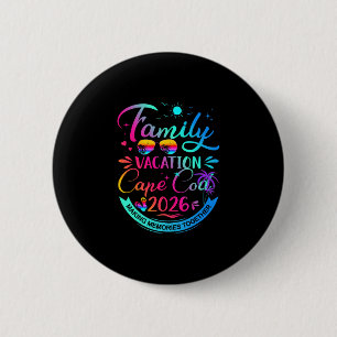 Familievakantie Cape Cod 2026 Palmboomcadeau Ronde Button 5,7 Cm