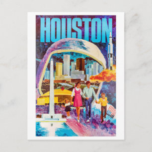 Familievakantie in Houston City, Texas Briefkaart