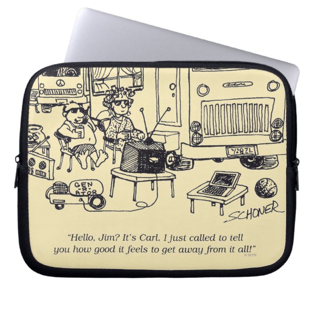 Familievakantie Laptop Sleeve (Voorkant)