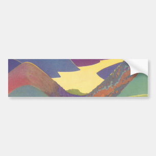 familievakantie, picknick in de bergen bumpersticker