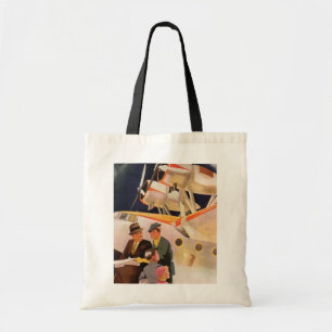 Familievakantie uit vroeger tijden per zweefvliegt tote bag