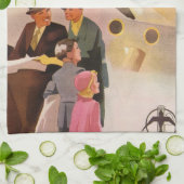 familievakantie via Seaplane met Propellers Theedoek (Gevouwen)