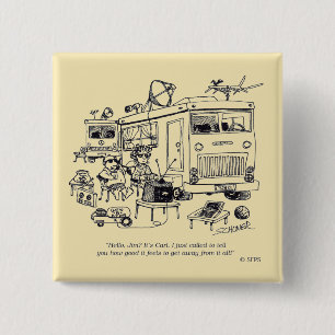 Familievakantie Vierkante Button 5,1 Cm