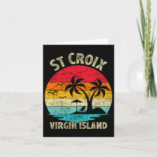 Familievakantie Vintage Retro Maagdeneiland St. Cr Kaart