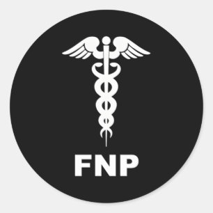 Familieverpleegkundige, verpleegkundige, medisch p ronde sticker