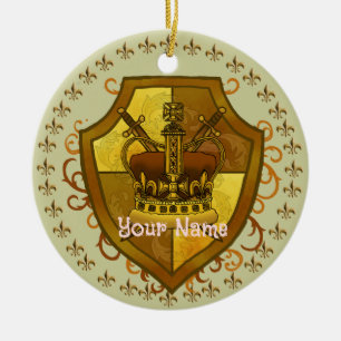 Familiewapen Kroon Achternaam Ornament