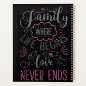 Famille amour mémoire moderne photo (Dos)