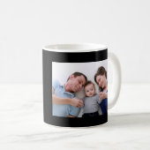 Famille, amour, tasse de café personnalisée de (Devant droit)