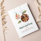 Famille Animaux Photos Moderne Noël Carte de vacan