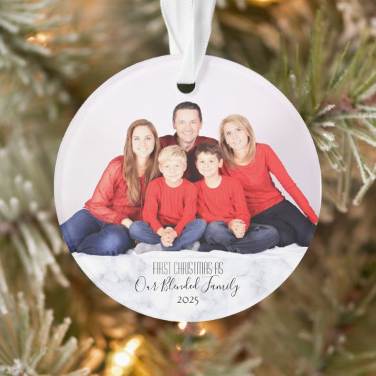 Famille Blended 1stChristmas Personnaliser l'année (Arbre)
