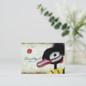 Famille Canard nageant Carte de visite de neige d' (Debout devant)