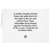 Famille Cheetah (Dos Horizontal)