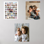 Famille Collage de photos personnalisée<br><div class="desc">Faites votre propre grand ensemble d'art mural à thème familial à partir de Ricaso en téléchargeant vos propres photos et / ou ensemble d'oeuvres d'art de 2 3 ou 4 - cela rendra votre maison, bureau etc look grand et personnel. Photo collage mur art est une excellente façon de montrer...</div>