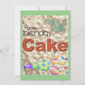 Famille d'amis Bonne invitation d'anniversaire (Devant)