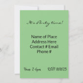 Famille d'amis Bonne invitation d'anniversaire (Dos)