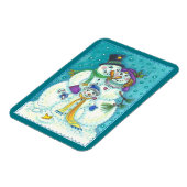 Famille de bonhomme de neige MAGNET DE NOËL (Côté Gauche)