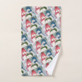 FAMILLE DE BONHOMMES DE NEIGE (Serviette à main)