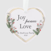 Famille de cadres Gold Holly & Pine Photo 2 faces (dos)