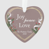 Famille de cadres Gold Holly & Pine Photo 2 faces (dos)