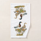 Famille de canards de Saxe (Serviette à main)