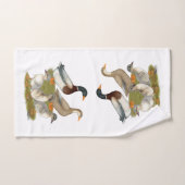 Famille de canards de Saxe (Serviette à main)
