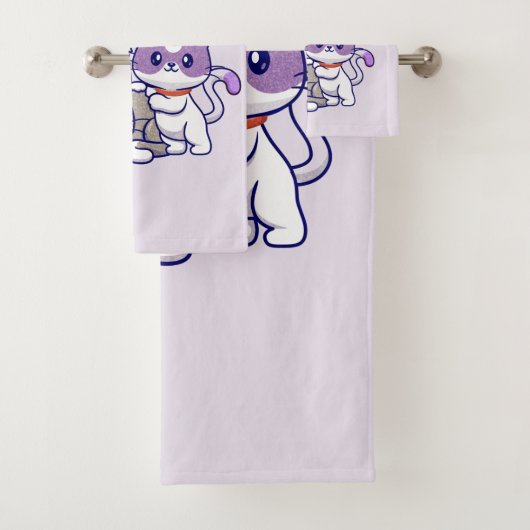 Famille de chats mignons (En situation)