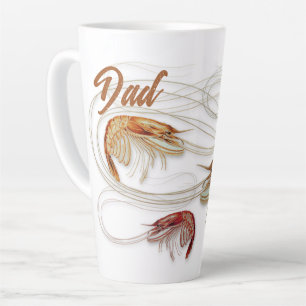 Famille de crevettes Grand latte Mug