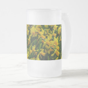 Famille De Daffodiles Vitres Frosted Beer Mug
