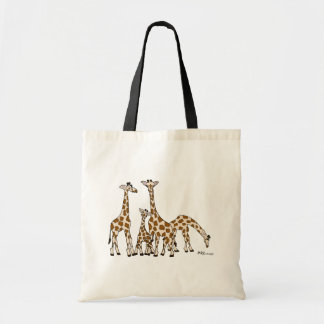 Famille de girafe dans le sac fourre-tout Brown et