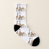 Famille de girafe dans les chaussettes Brown et (Droite extérieur)