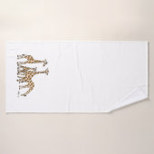 Famille de girafe en serviette Brown et beige de (Serviette de bain)