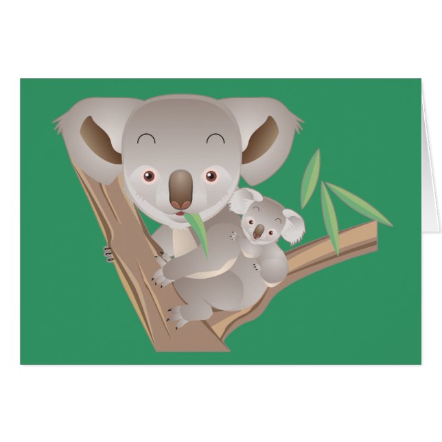 Famille de koala (Devant horizontal)
