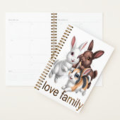 Famille de lapins (Devant avec enveloppe)
