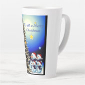 Famille de neige Latte Mug (Angle droit)