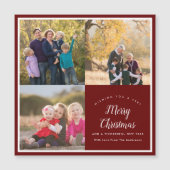 Famille de Noël 3 Photo Collage Carte de vacances (Devant)