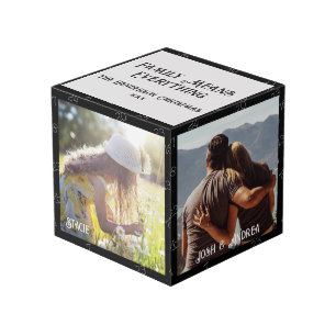 Famille de Noël Cube 4 Photo, Compte à rebours