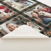Famille de Noël Custom 4 Photos Vacances Plaid (3/4)