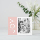Famille de photos de Noël | Carte postale Pink Joy (Debout devant)