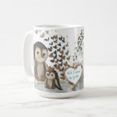 Famille de pingouins mignon Mug (Devant gauche)